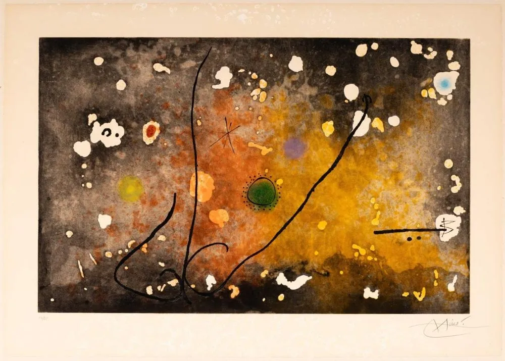 Aquatinta Miró - Archipel Sauvage III