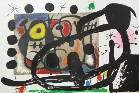 Lithographie Miró - Cartons 