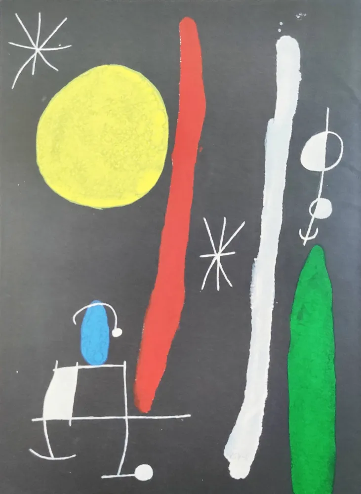 Lithographie Miró - Composition