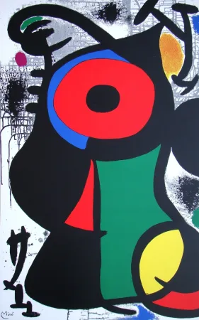 Siebdruck Miró - Composition abstrait