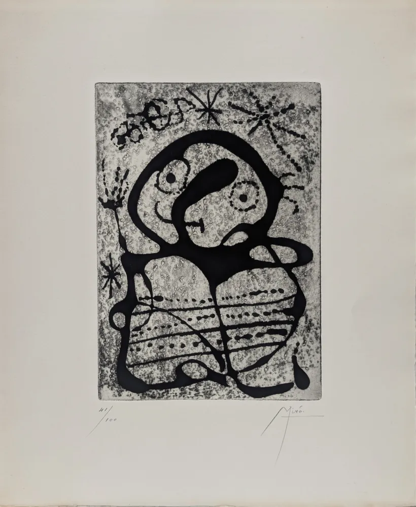 Radierung Miró - Constellations 