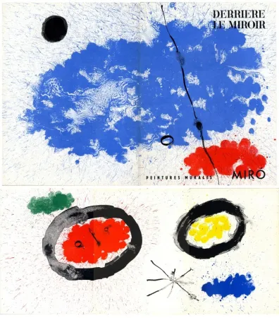 Illustriertes Buch Miró - Derrière Le Miroir n° 128. PEINTURES MURALES DE MIRÓ. 7 LITHOGRAPHIES ORIGINALES. Juin 1961.