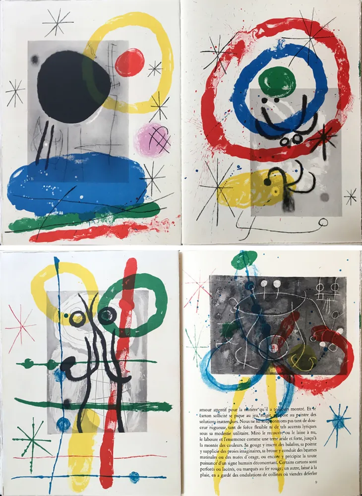 Illustriertes Buch Miró - DERRIÈRE LE MIROIR N°151-152. MIRO. CARTONS. Mai 1965.