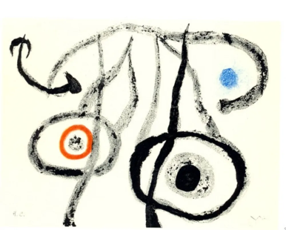 Aquatinta Miró - EL AGUADOR IV