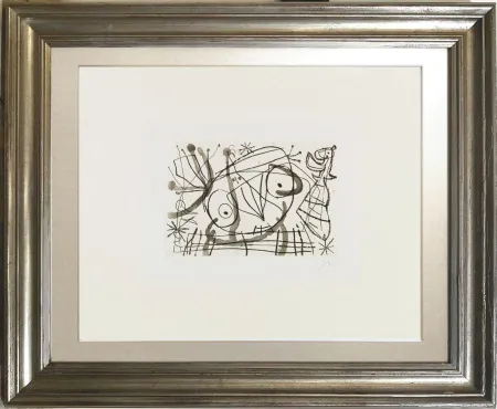 Aquatinta Miró - Fissures