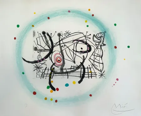 Aquatinta Miró - Fissures