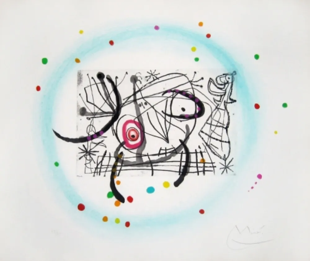 Radierung Und Aquatinta Miró - Fissures