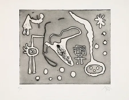 Radierung Und Aquatinta Miró - From 
