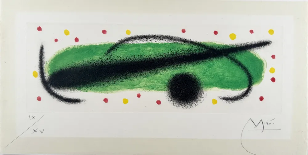 Radierung Miró - Fusées