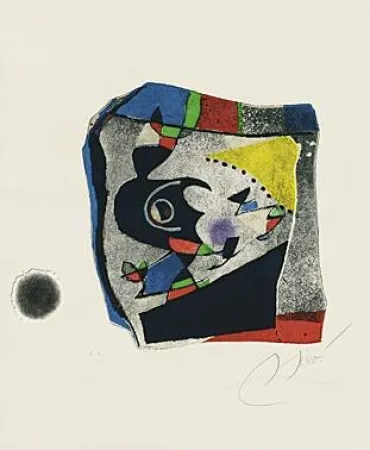 Aquatinta Miró - Gaudi IX