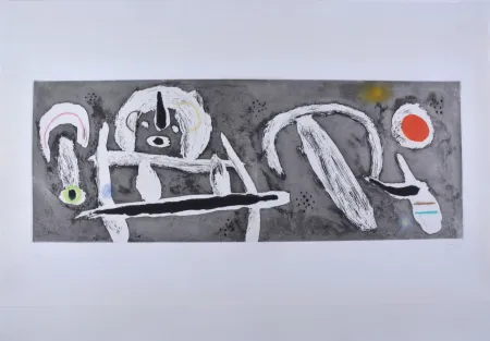 Radierung Und Aquatinta Miró - Grand Vent 