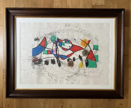 Radierung Und Aquatinta Miró - Gravures pour une Exposition (Plate 1)