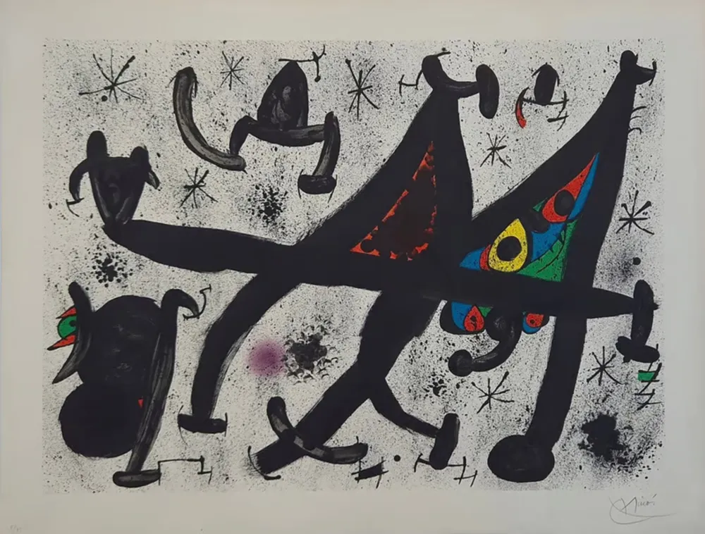 Lithographie Miró - Homenatge a Joan Prats 11