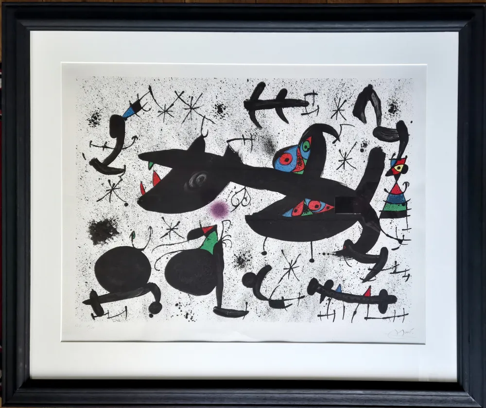 Lithographie Miró - Homenatge a Joan Prats 