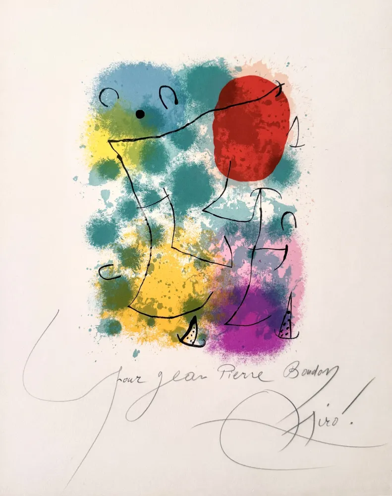 Lithographie Miró - Hommage a Rimbaud