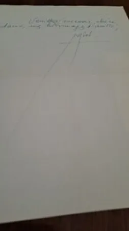 Keine Technische Miró -  Joan Miró Exceptional unpublished autograph letter on fine wove embossed stationery from Miró to Madeleine de Harting, with a huge artistic signature (with original envelope)