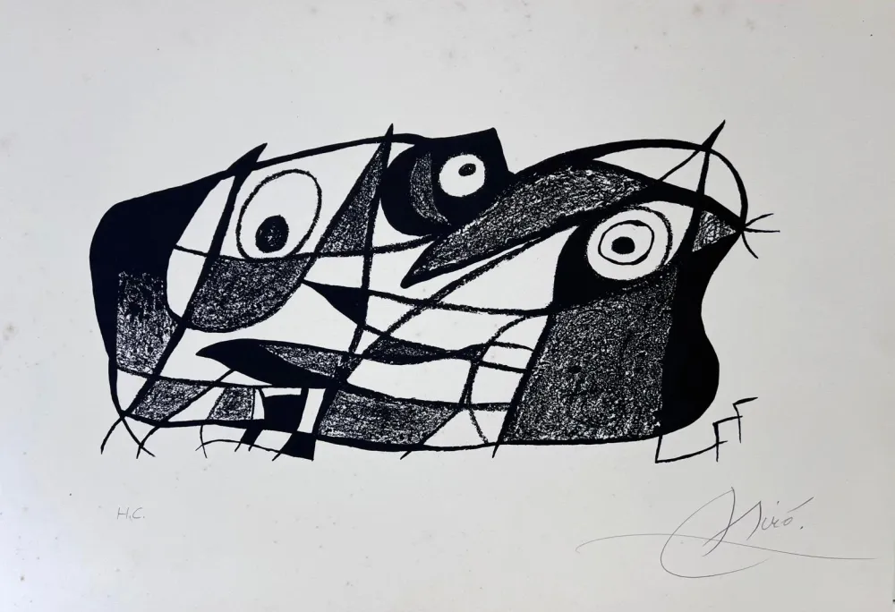 Lithographie Miró - Joan Miró. Fotoscop 