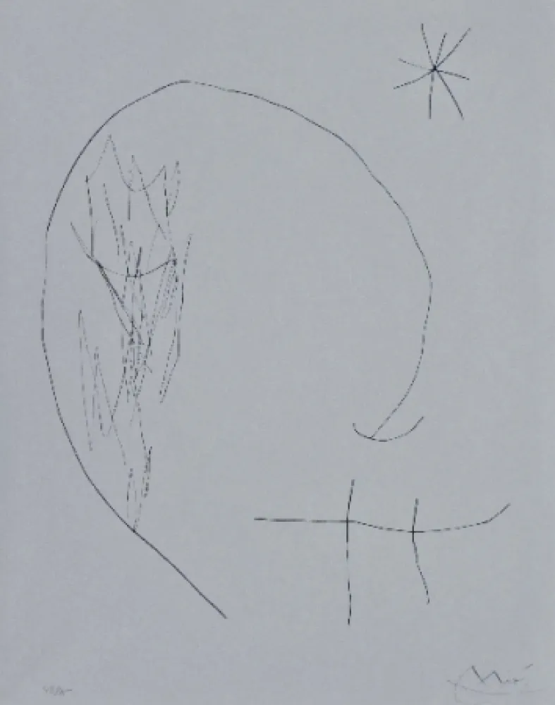 Kaltnadelradierung Miró - Journal d'un graveur 2