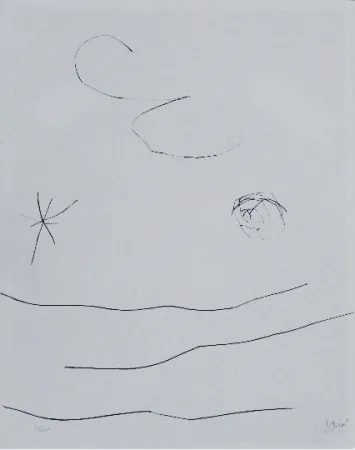 Kaltnadelradierung Miró - Journal d'un graveur 4