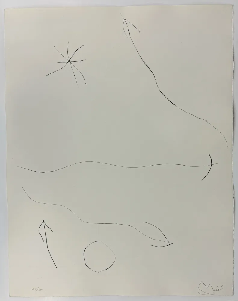 Kaltnadelradierung Miró - Journal d'un graveur II