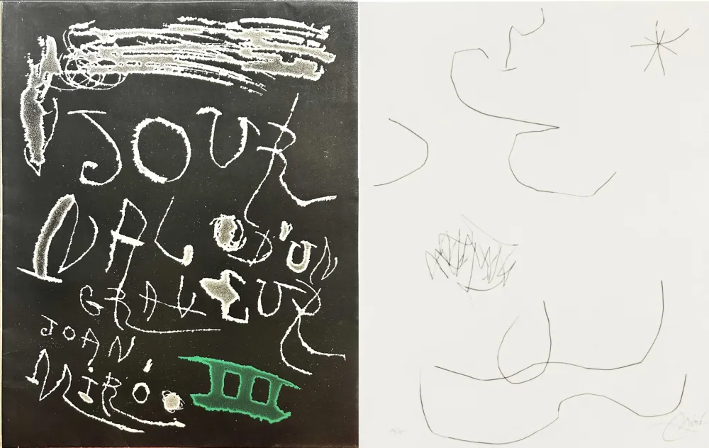 Radierung Und Aquatinta Miró - Journal d'un Graveur (INCLUDE THE ORIGINAL FOULDER)