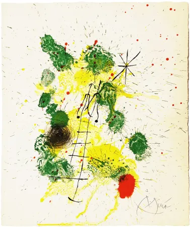 Lithographie Miró - Kronenhalle, 1962
