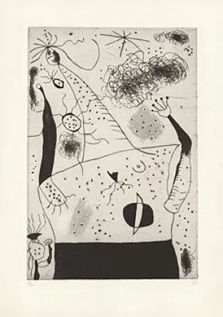Kaltnadelradierung Miró - 