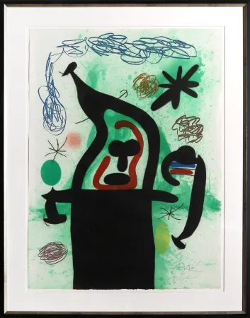 Aquatinta Miró - La Harpie