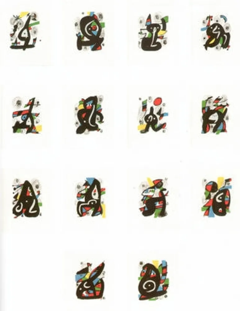 Lithographie Miró - La melodie àcide