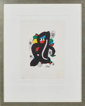 Lithographie Miró - La Mélodie Acide, Planche VI