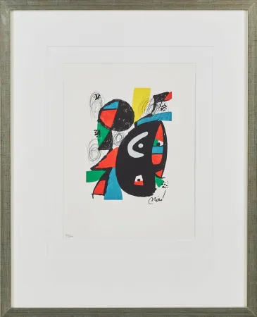 Lithographie Miró - La Mélodie Acide, Planche XII