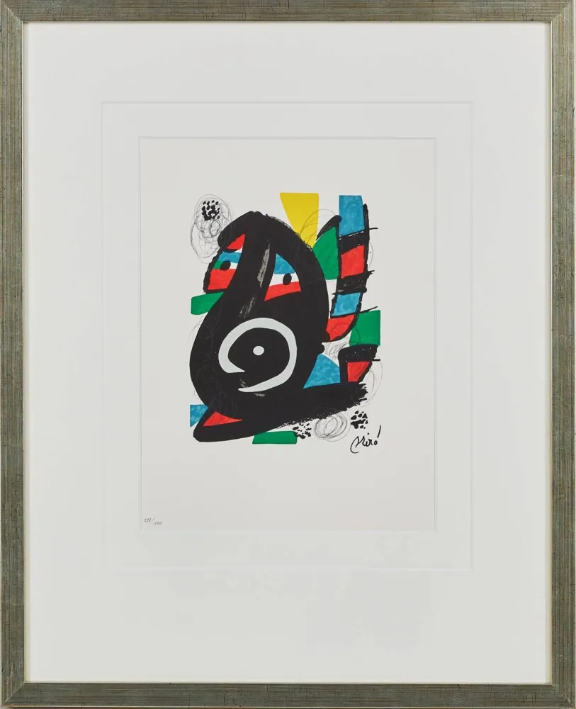 Lithographie Miró - La Mélodie Acide, Planche XIV