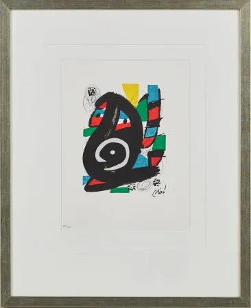 Lithographie Miró - La Mélodie Acide, Planche XIV