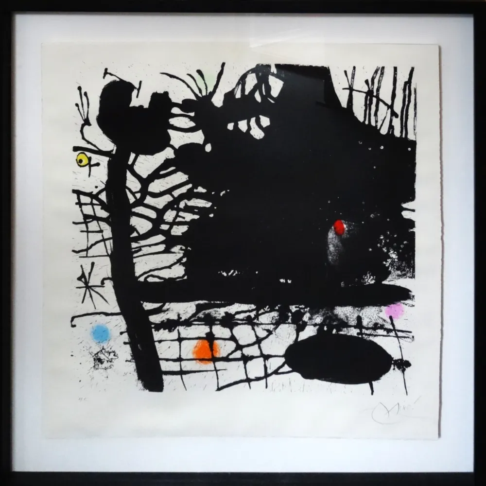 Lithographie Miró - La nuit tentaculaire