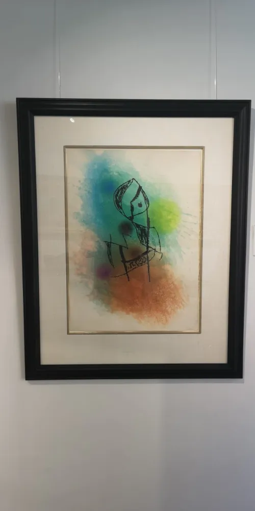 Radierung Und Aquatinta Miró -  La Rainette 