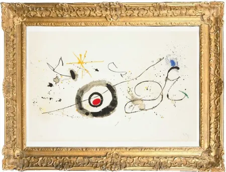 Lithographie Miró - La traversée du miroir