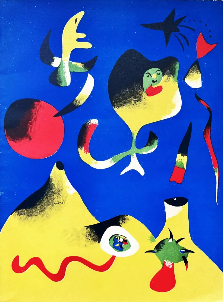 Lithographie Miró - L'Air