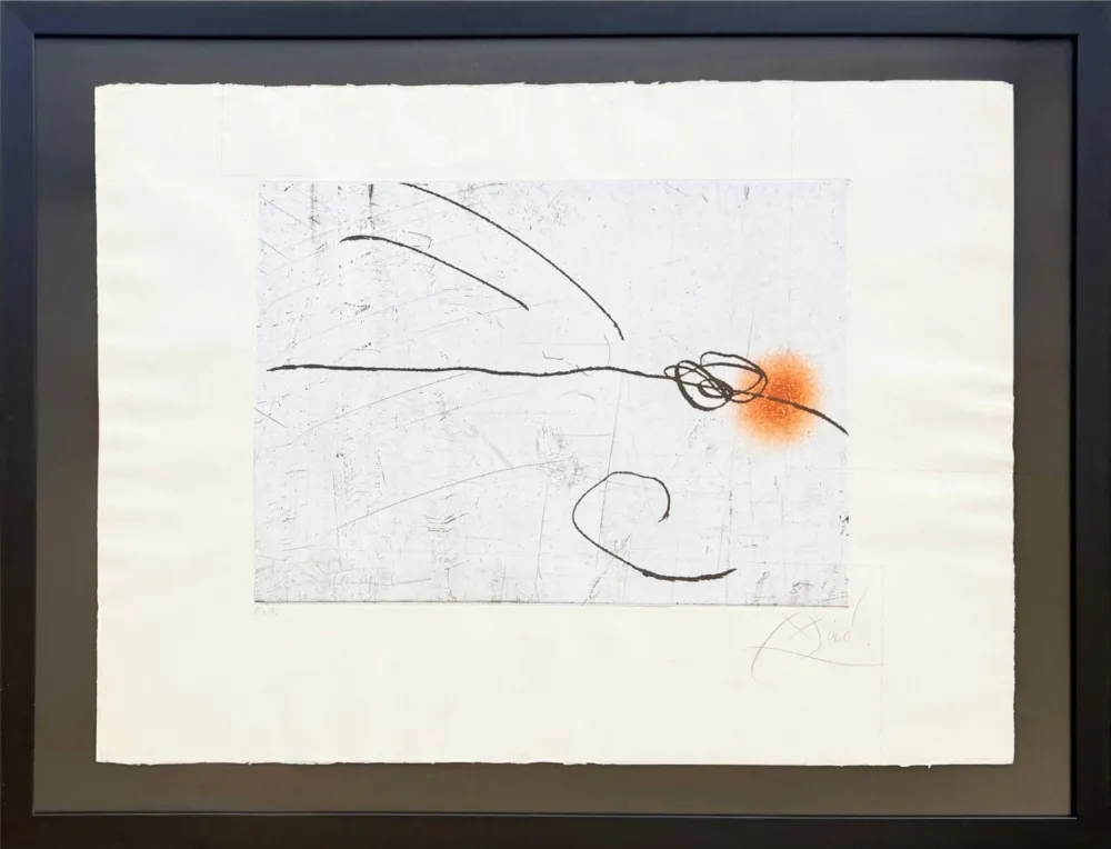Radierung Und Aquatinta Miró - Lapidary