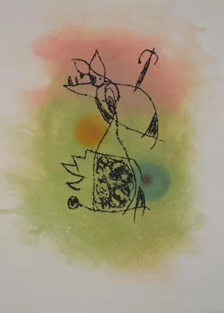 Radierung Und Aquatinta Miró - Le Criquet - D1021