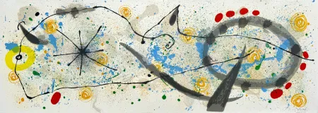 Lithographie Miró - Le Lézard aux plumes d'or