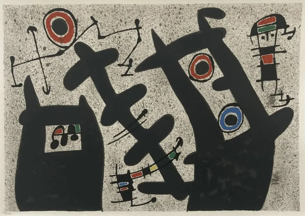 Lithographie Miró - Le Lezard aux Plumes d'Ord 3