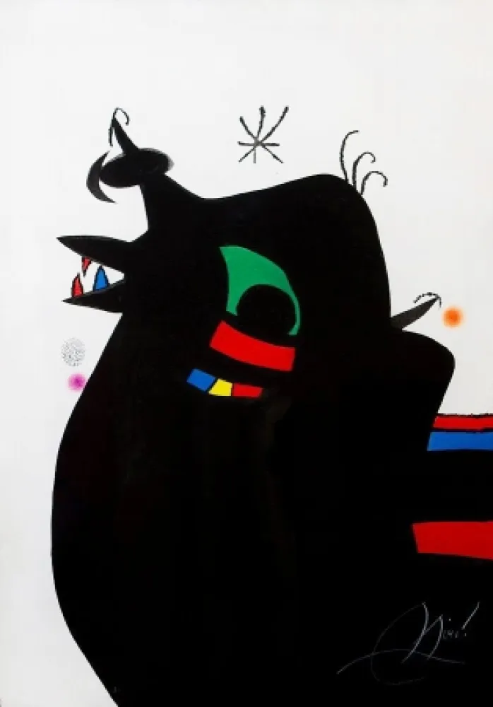Radierung Und Aquatinta Miró - Le Marechal des Logis (The Sergeant)