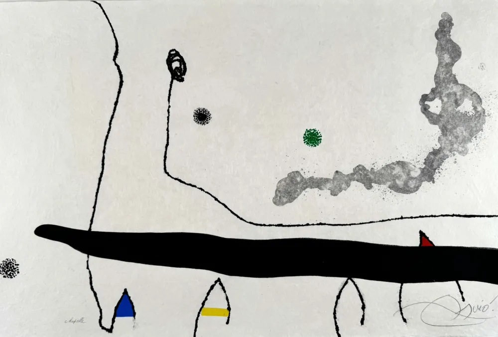 Radierung Und Aquatinta Miró - Le marteau sans maître (planche XXIII) 
