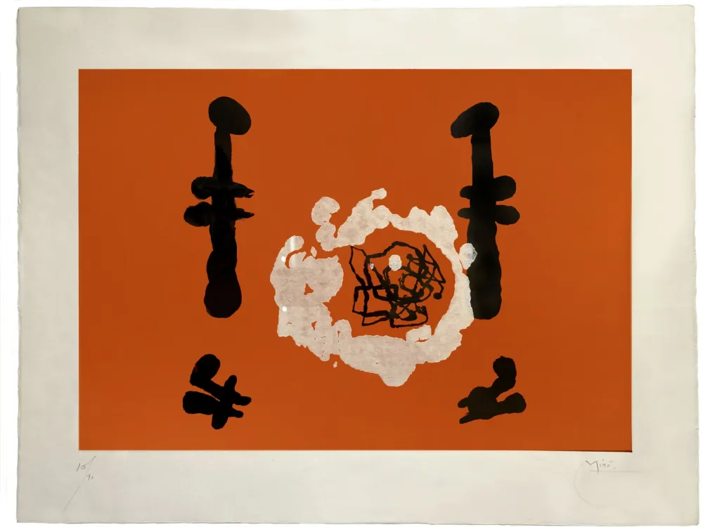 Aquatinta Miró - 'L'Invention du feu'