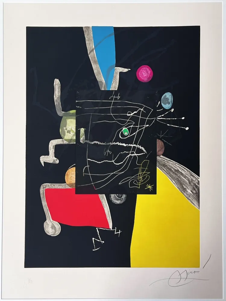 Radierung Und Aquatinta Miró - Llibre dels sis sentits (Books of th six senses) 