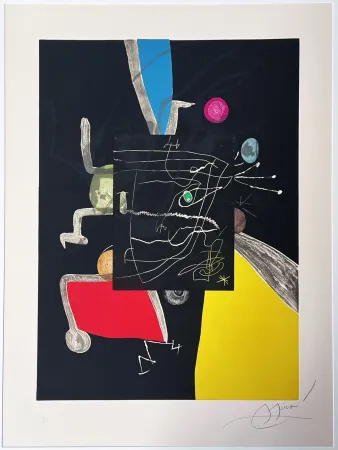 Radierung Und Aquatinta Miró - Llibre dels sis sentits (Books of th six senses) 