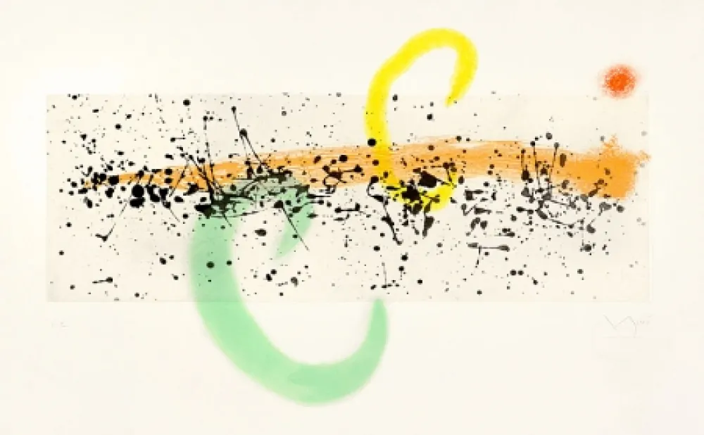 Aquatinta Miró - Lune et Vent (Moon and Wind), 1963