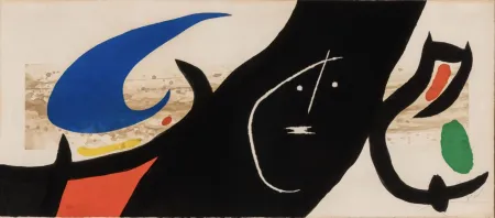 Radierung Und Aquatinta Miró - Maja negra