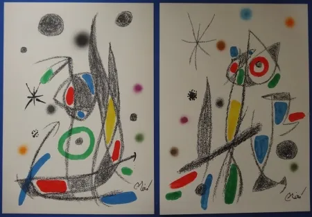 Lithographie Miró - Maravillas (20 lithographies)
