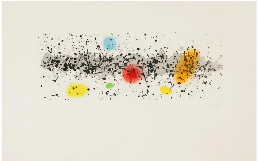 Aquatinta Miró - Méandres et vent 